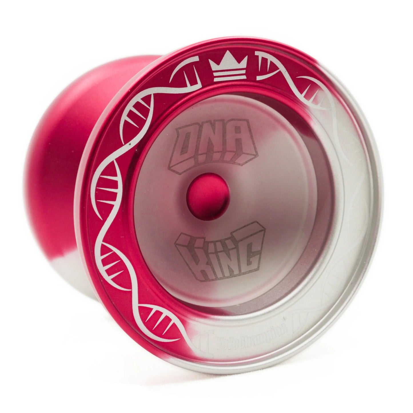 DNA King yoyo red silver fade