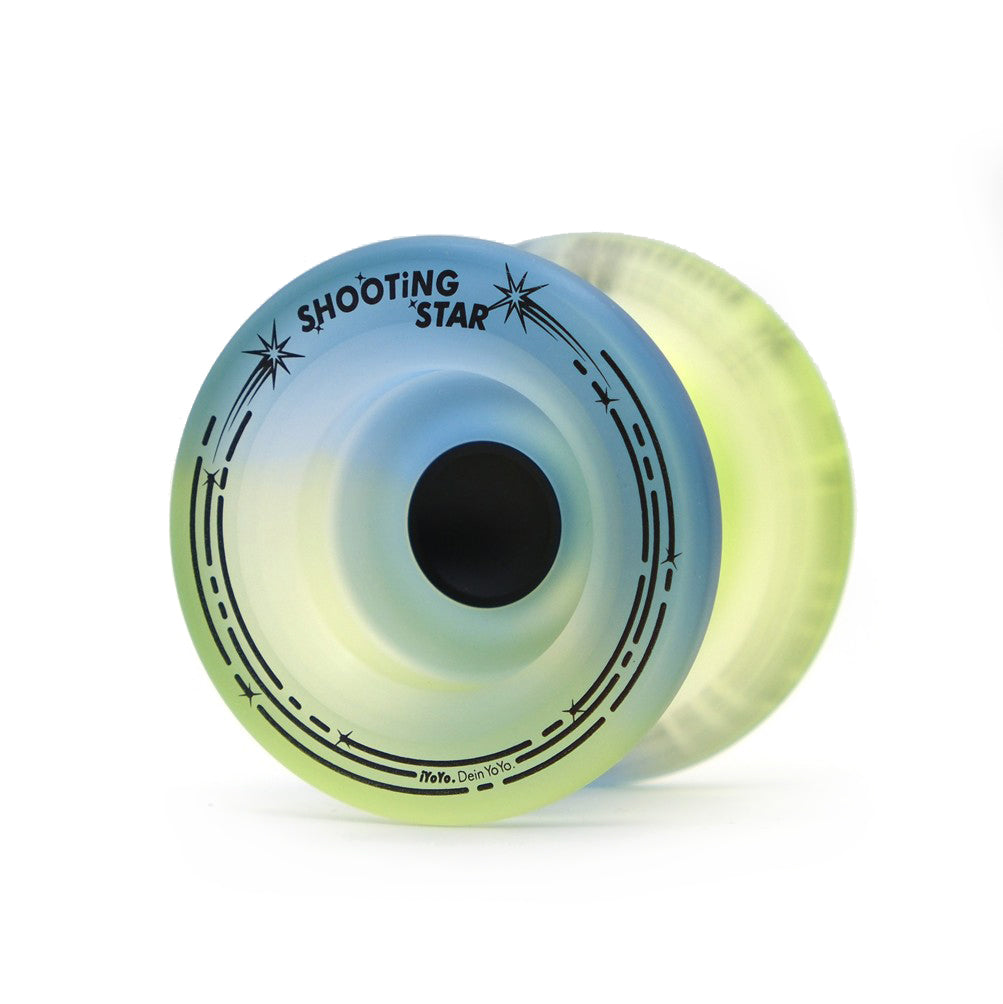 shooting star yoyo blue yellow fade front