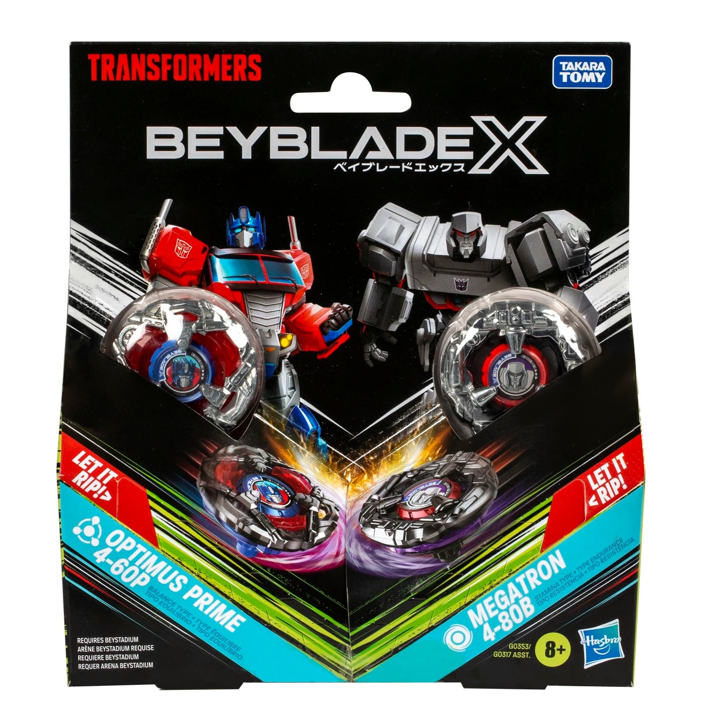 Optimus Prime 4-60P, Megatron 4-80B Dual Pack Set