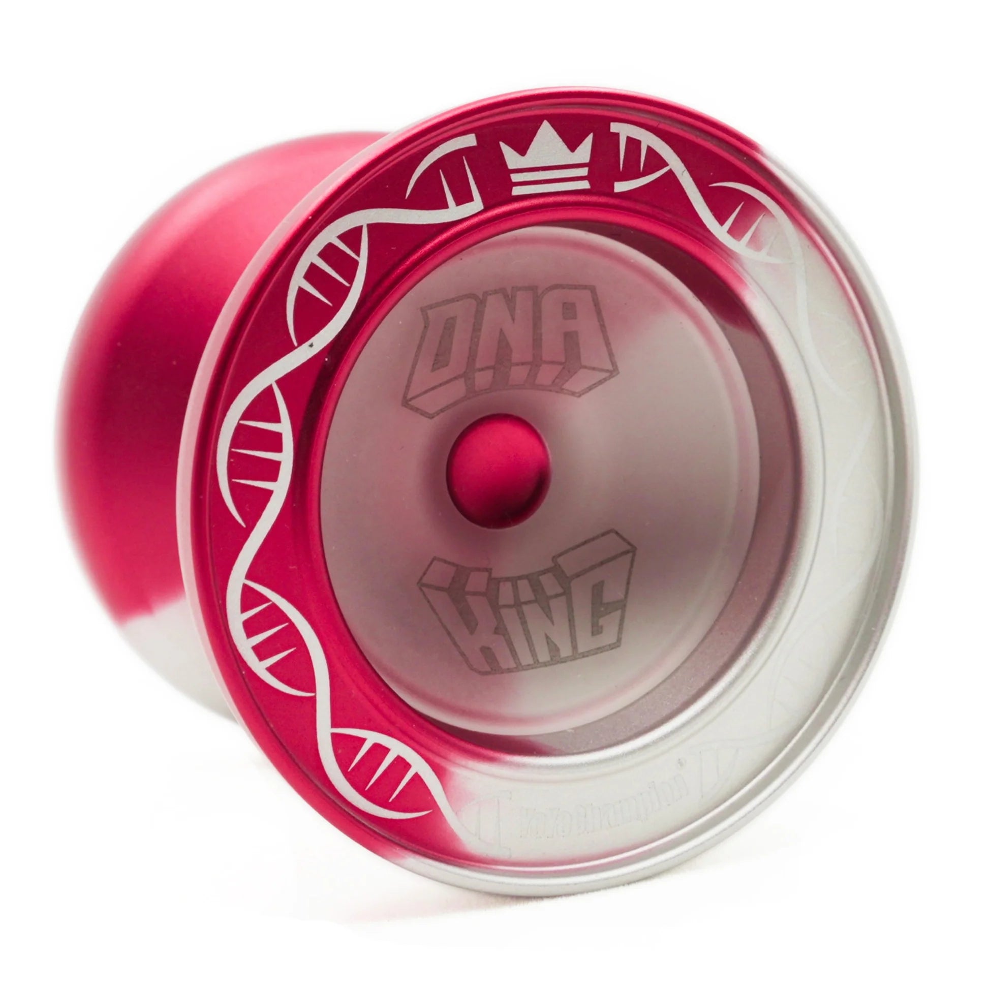DNA King yoyo red silver fade