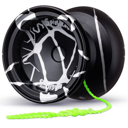 magicyoyo v15 spintrace yoyo black silver splash